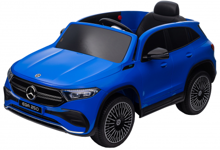 Masinuta electrica Premier 4x4 Mercedes EQA 250, 12V, roti cauciuc EVA, scaun piele ecologica, albastru [25]