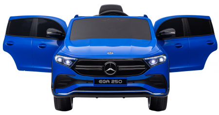 Masinuta electrica Premier 4x4 Mercedes EQA 250, 12V, roti cauciuc EVA, scaun piele ecologica, albastru [13]