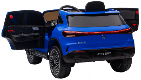 Masinuta electrica Premier 4x4 Mercedes EQA 250, 12V, roti cauciuc EVA, scaun piele ecologica, albastru [18]