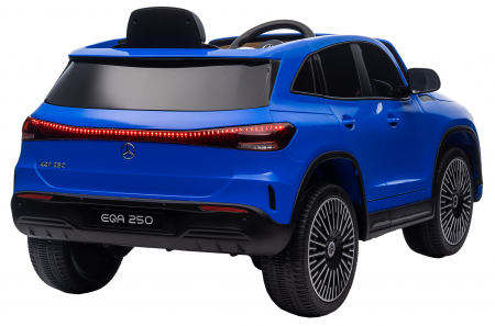 Masinuta electrica Premier 4x4 Mercedes EQA 250, 12V, roti cauciuc EVA, scaun piele ecologica, albastru [8]