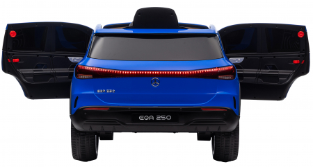 Masinuta electrica Premier 4x4 Mercedes EQA 250, 12V, roti cauciuc EVA, scaun piele ecologica, albastru [19]