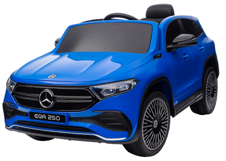 Masinuta electrica Premier 4x4 Mercedes EQA 250, 12V, roti cauciuc EVA, scaun piele ecologica, albastru [27]