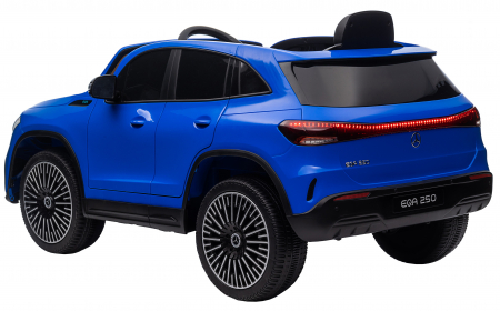 Masinuta electrica Premier 4x4 Mercedes EQA 250, 12V, roti cauciuc EVA, scaun piele ecologica, albastru [5]
