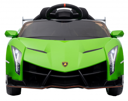 Masinuta electrica Premier 4x4 Lamborghini Veneno S, 12V, roti cauciuc EVA, scaun piele ecologica, verde [1]