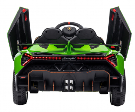Masinuta electrica Premier 4x4 Lamborghini Veneno S, 12V, roti cauciuc EVA, scaun piele ecologica, verde [21]