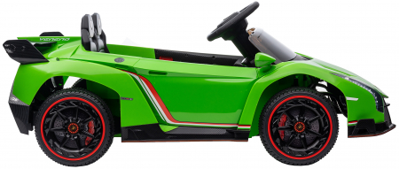 Masinuta electrica Premier 4x4 Lamborghini Veneno S, 12V, roti cauciuc EVA, scaun piele ecologica, verde [11]