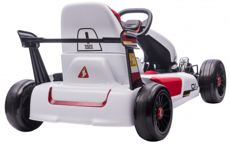 Kart electric Premier Hurry, 24V, roti cauciuc EVA, alb [7]