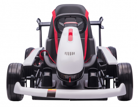Kart electric Premier Hurry, 24V, roti cauciuc EVA, alb [2]