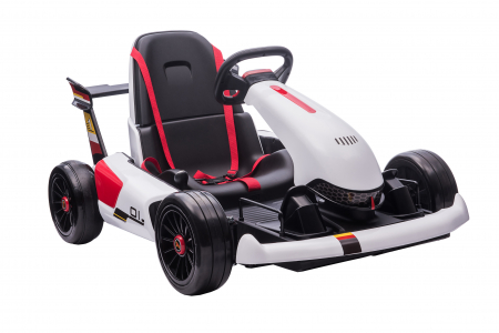 Kart electric Premier Hurry, 24V, roti cauciuc EVA, alb [9]