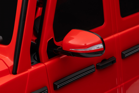 Masinuta electrica Premier 4x4 Mercedes G500, 12V, roti cauciuc EVA, scaun piele ecologica, rosu [51]