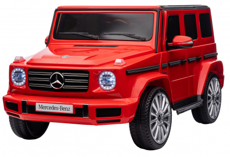 Masinuta electrica Premier 4x4 Mercedes G500, 12V, roti cauciuc EVA, scaun piele ecologica, rosu [1]