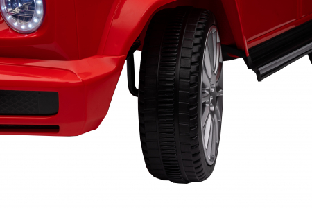 Masinuta electrica Premier 4x4 Mercedes G500, 12V, roti cauciuc EVA, scaun piele ecologica, rosu [49]