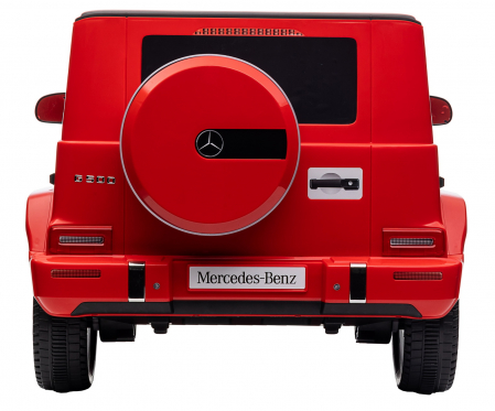 Masinuta electrica Premier 4x4 Mercedes G500, 12V, roti cauciuc EVA, scaun piele ecologica, rosu [10]
