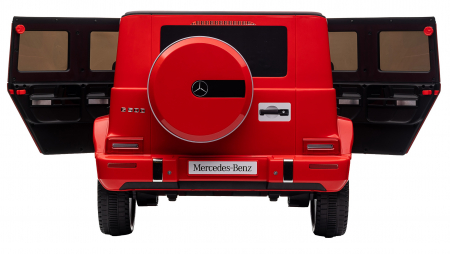 Masinuta electrica Premier 4x4 Mercedes G500, 12V, roti cauciuc EVA, scaun piele ecologica, rosu [31]