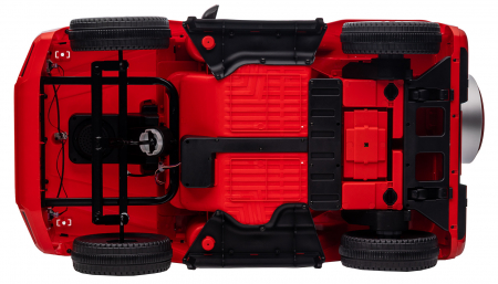 Masinuta electrica Premier 4x4 Mercedes G500, 12V, roti cauciuc EVA, scaun piele ecologica, rosu [76]