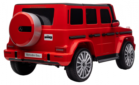 Masinuta electrica Premier 4x4 Mercedes G500, 12V, roti cauciuc EVA, scaun piele ecologica, rosu [12]