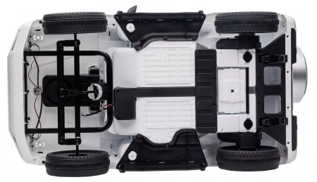 Masinuta electrica Premier 4x4 Mercedes G500, 12V, roti cauciuc EVA, scaun piele ecologica, alb [66]