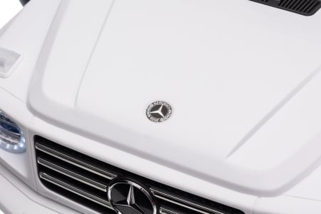Masinuta electrica Premier 4x4 Mercedes G500, 12V, roti cauciuc EVA, scaun piele ecologica, alb [38]