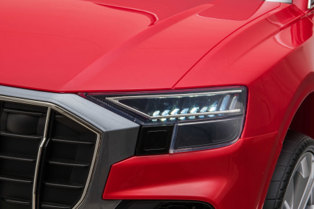 Masinuta electrica Premier Audi Q8, 12V, roti cauciuc EVA, scaun piele ecologica, rosu [34]