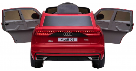 Masinuta electrica Premier Audi Q8, 12V, roti cauciuc EVA, scaun piele ecologica, rosu [17]