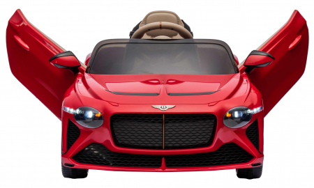 Masinuta electrica 4x4 Premier Bentley Bacalar, 12V, roti cauciuc EVA, scaun piele ecologica, rosu [12]