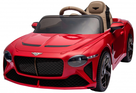 Masinuta electrica 4x4 Premier Bentley Bacalar, 12V, roti cauciuc EVA, scaun piele ecologica, rosu [11]