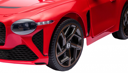 Masinuta electrica 4x4 Premier Bentley Bacalar, 12V, roti cauciuc EVA, scaun piele ecologica, rosu [24]