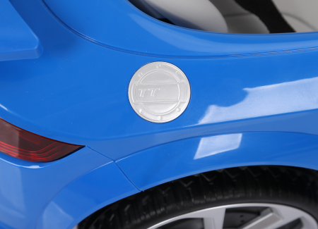 Masinuta electrica Premier Audi TT RS, 12V (2x6V), roti cauciuc EVA, scaun piele ecologica, albastru [4]