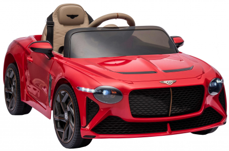 Masinuta electrica 4x4 Premier Bentley Bacalar, 12V, roti cauciuc EVA, scaun piele ecologica, rosu [8]