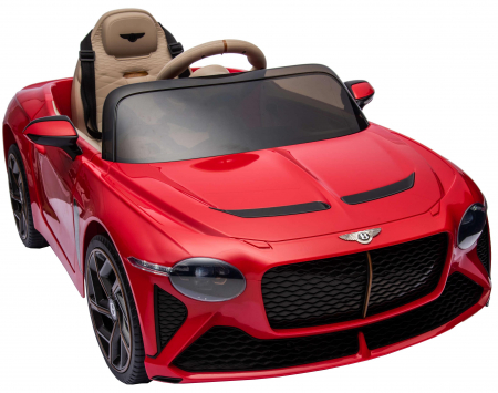 Masinuta electrica 4x4 Premier Bentley Bacalar, 12V, roti cauciuc EVA, scaun piele ecologica, rosu [9]