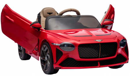 Masinuta electrica 4x4 Premier Bentley Bacalar, 12V, roti cauciuc EVA, scaun piele ecologica, rosu [16]