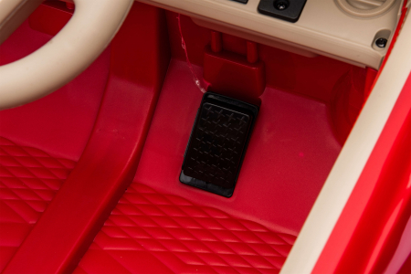 Masinuta electrica 4x4 Premier Bentley Bacalar, 12V, roti cauciuc EVA, scaun piele ecologica, rosu [19]