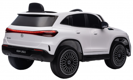 Masinuta electrica Premier 4x4 Mercedes EQA 250, 12V, roti cauciuc EVA, scaun piele ecologica, alb [10]