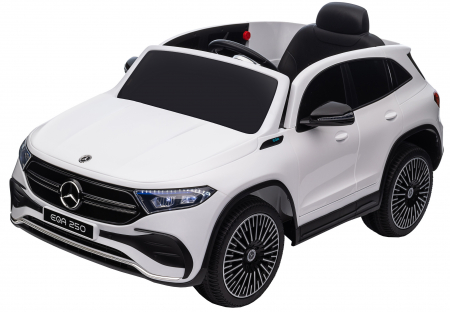 Masinuta electrica Premier 4x4 Mercedes EQA 250, 12V, roti cauciuc EVA, scaun piele ecologica, alb [25]