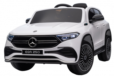 Masinuta electrica Premier 4x4 Mercedes EQA 250, 12V, roti cauciuc EVA, scaun piele ecologica, alb [29]