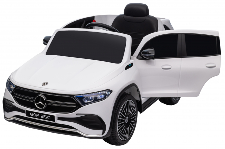 Masinuta electrica Premier 4x4 Mercedes EQA 250, 12V, roti cauciuc EVA, scaun piele ecologica, alb [24]
