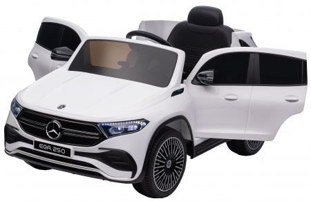 Masinuta electrica Premier 4x4 Mercedes EQA 250, 12V, roti cauciuc EVA, scaun piele ecologica, alb [23]