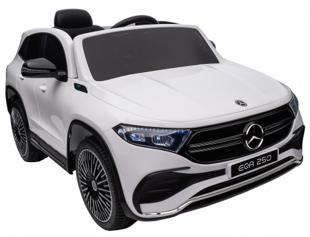Masinuta electrica Premier 4x4 Mercedes EQA 250, 12V, roti cauciuc EVA, scaun piele ecologica, alb [27]