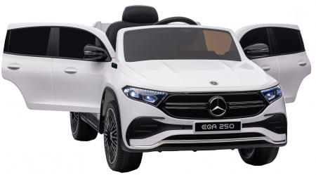 Masinuta electrica Premier 4x4 Mercedes EQA 250, 12V, roti cauciuc EVA, scaun piele ecologica, alb [22]