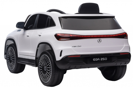 Masinuta electrica Premier 4x4 Mercedes EQA 250, 12V, roti cauciuc EVA, scaun piele ecologica, alb [7]
