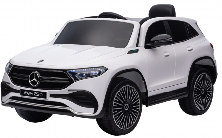 Masinuta electrica Premier 4x4 Mercedes EQA 250, 12V, roti cauciuc EVA, scaun piele ecologica, alb [3]