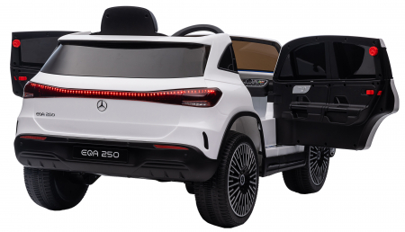Masinuta electrica Premier 4x4 Mercedes EQA 250, 12V, roti cauciuc EVA, scaun piele ecologica, alb [20]