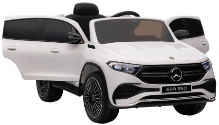 Masinuta electrica Premier 4x4 Mercedes EQA 250, 12V, roti cauciuc EVA, scaun piele ecologica, alb [21]