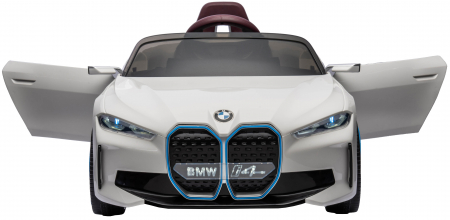 Masinuta electrica Premier BMW i4, 12V, roti cauciuc EVA, scaun piele ecologica, alb [9]