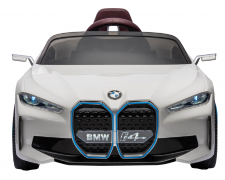 Masinuta electrica Premier BMW i4, 12V, roti cauciuc EVA, scaun piele ecologica, alb [2]