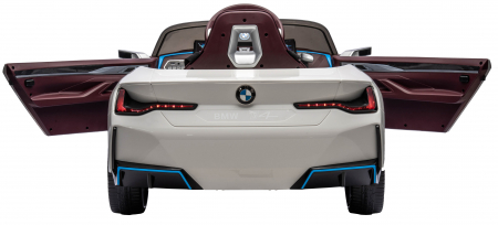 Masinuta electrica Premier BMW i4, 12V, roti cauciuc EVA, scaun piele ecologica, alb [11]