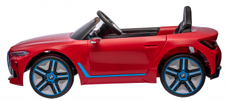 Masinuta electrica Premier BMW i4, 12V, roti cauciuc EVA, scaun piele ecologica, rosu [5]