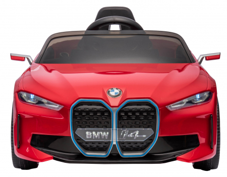 Masinuta electrica Premier BMW i4, 12V, roti cauciuc EVA, scaun piele ecologica, rosu [2]