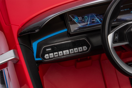 Masinuta electrica Premier BMW i4, 12V, roti cauciuc EVA, scaun piele ecologica, rosu [25]