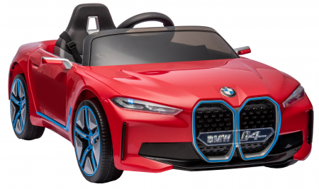 Masinuta electrica Premier BMW i4, 12V, roti cauciuc EVA, scaun piele ecologica, rosu [9]